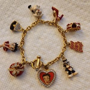 Betty Boop Charm Bracelet,  Danbury Mint, Beautiful